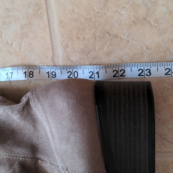 SM NY tan suede thigh high boots - Picture 2 of 8